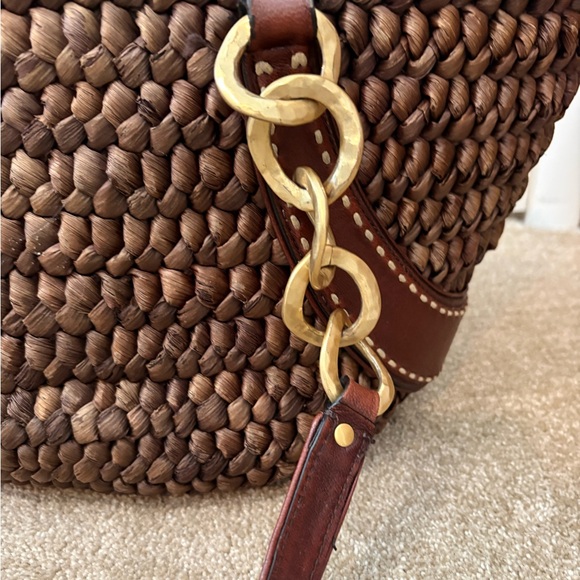 Juicy Couture Brown Woven Tote with Gold Accents - Picture 5 of 13